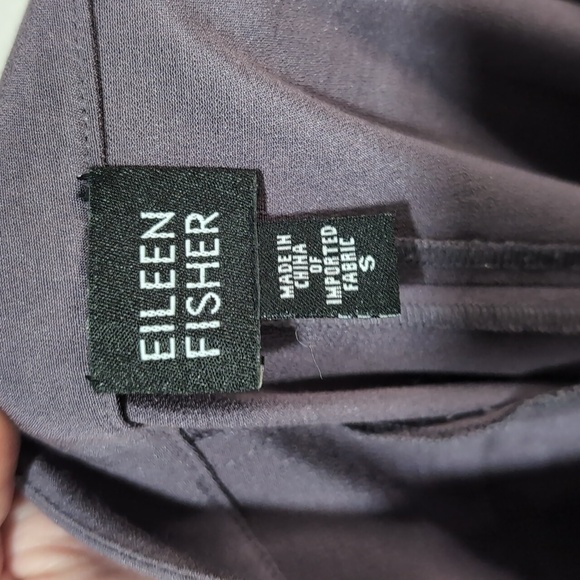 Eileen Fisher Women's Violet Blend‎ Mid Rise Straight Leg Dress Pants S - Picture 3 of 3
